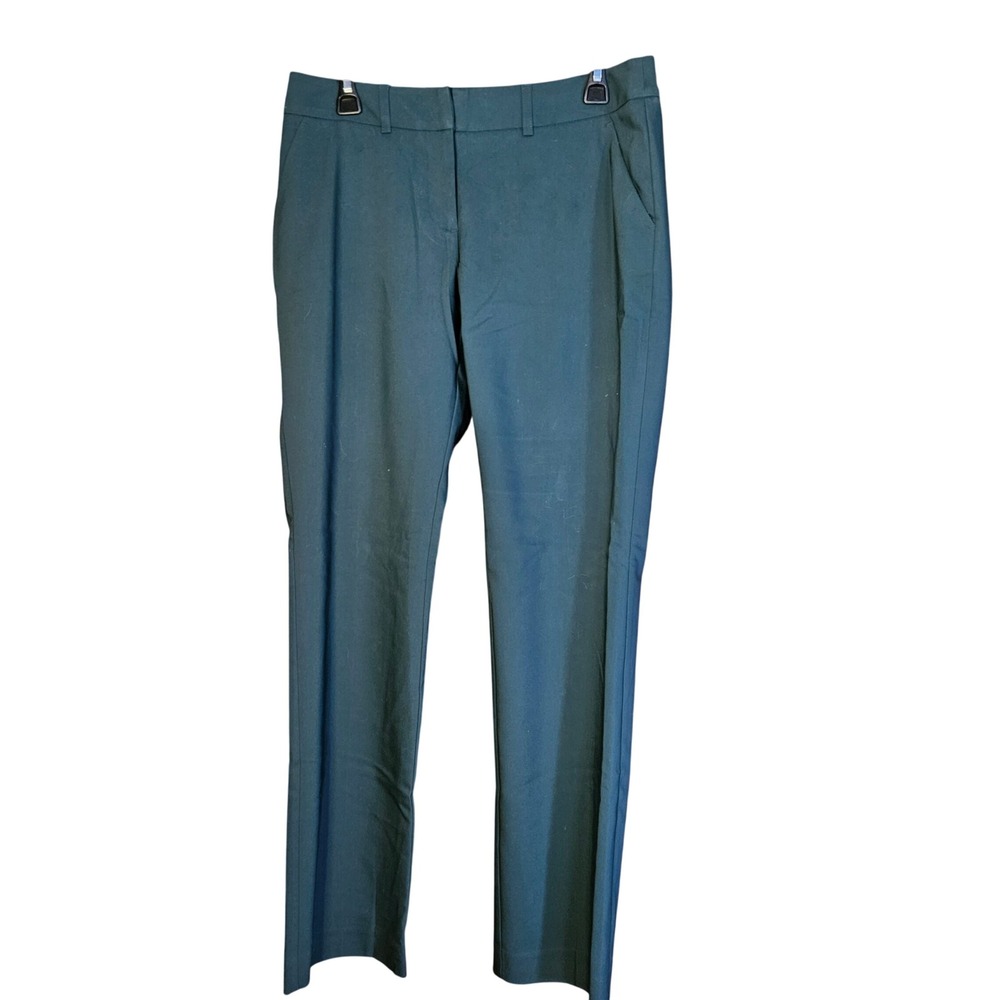 J.Crew Trousers Womens 8 The Torie Straight Dark Teal Cotton Blend Work Pants